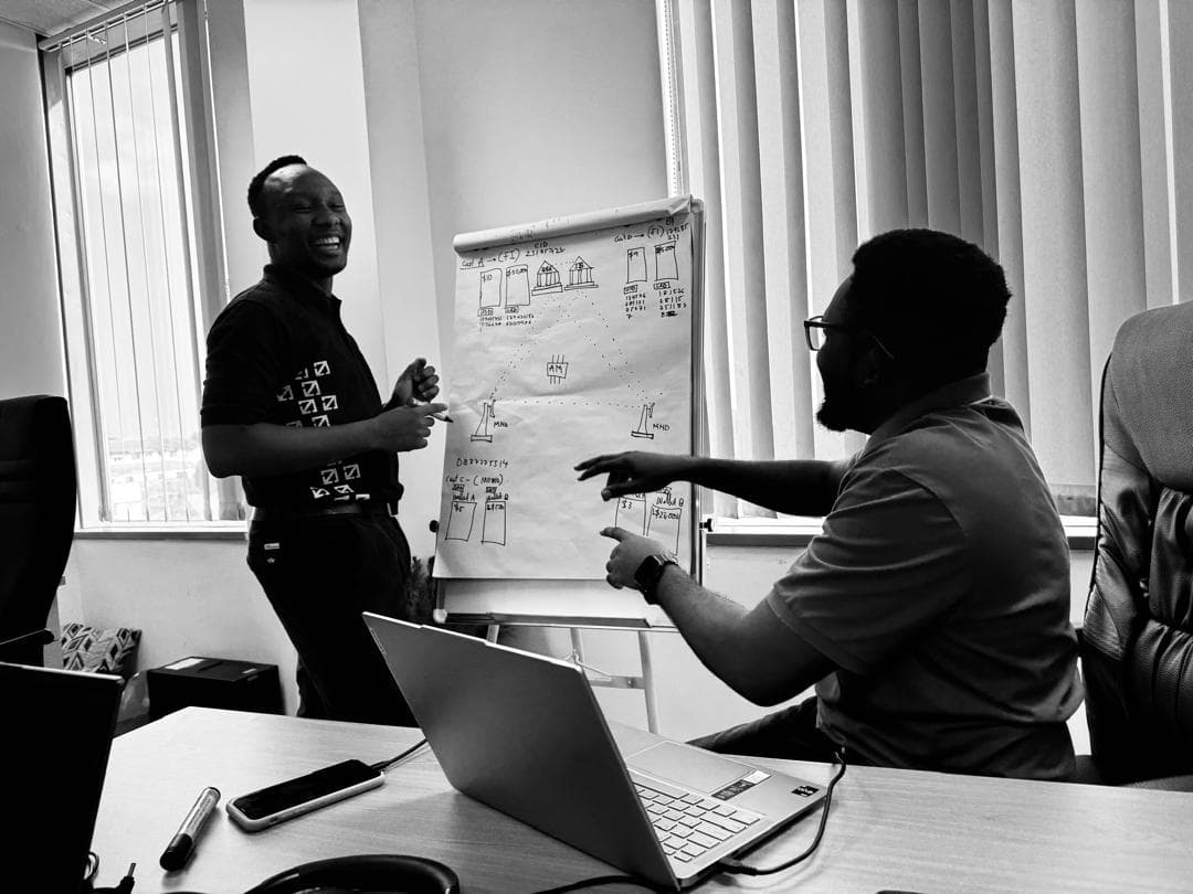 Process mapping session — engagement work in progress